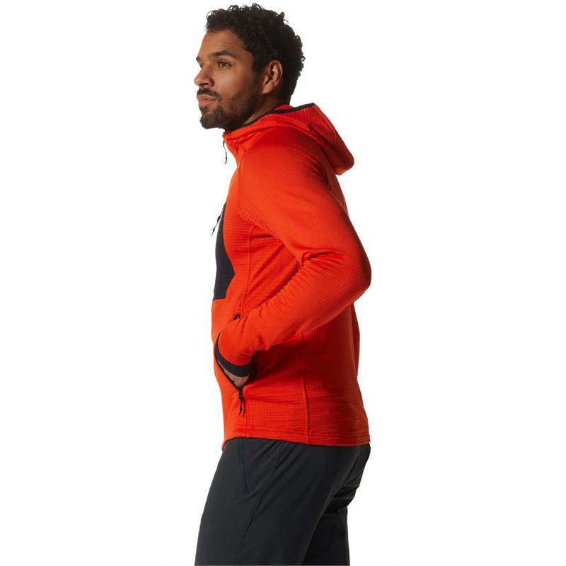 Mountain Hardwear Mens Polartec Power Grid Full Zip Hoody-5